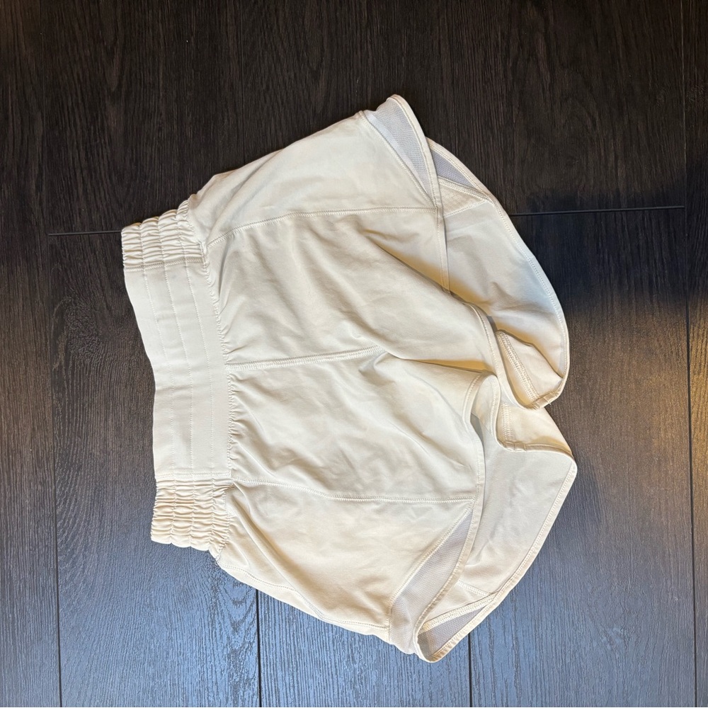 lululemon athletica Athletic Shorts in Cream with Breathable Fabric